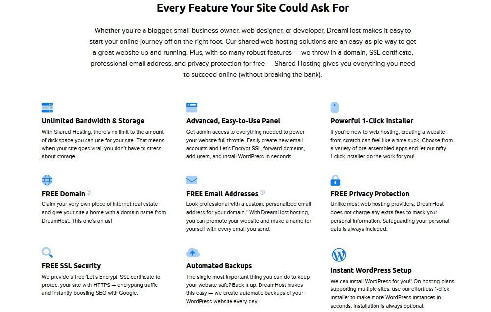 Dreamhost cheap web hosting